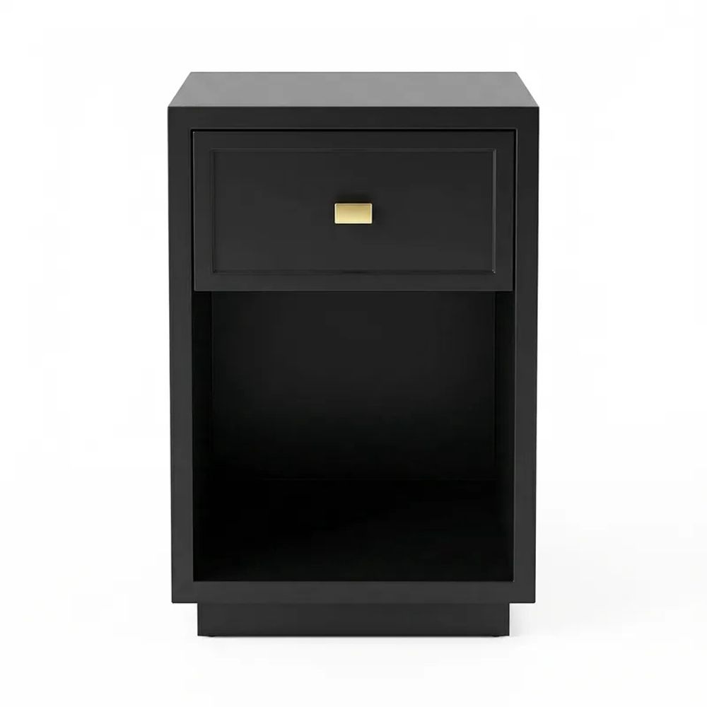 Cafe Lighting & Living Logan Bedside Table (Black) - Petite by Cafe Lighting & Living - ISBN: 9320294141595