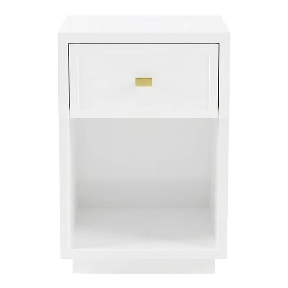 Cafe Lighting & Living Logan Bedside Table (White) - Petite by Cafe Lighting & Living - ISBN: 9320294141618