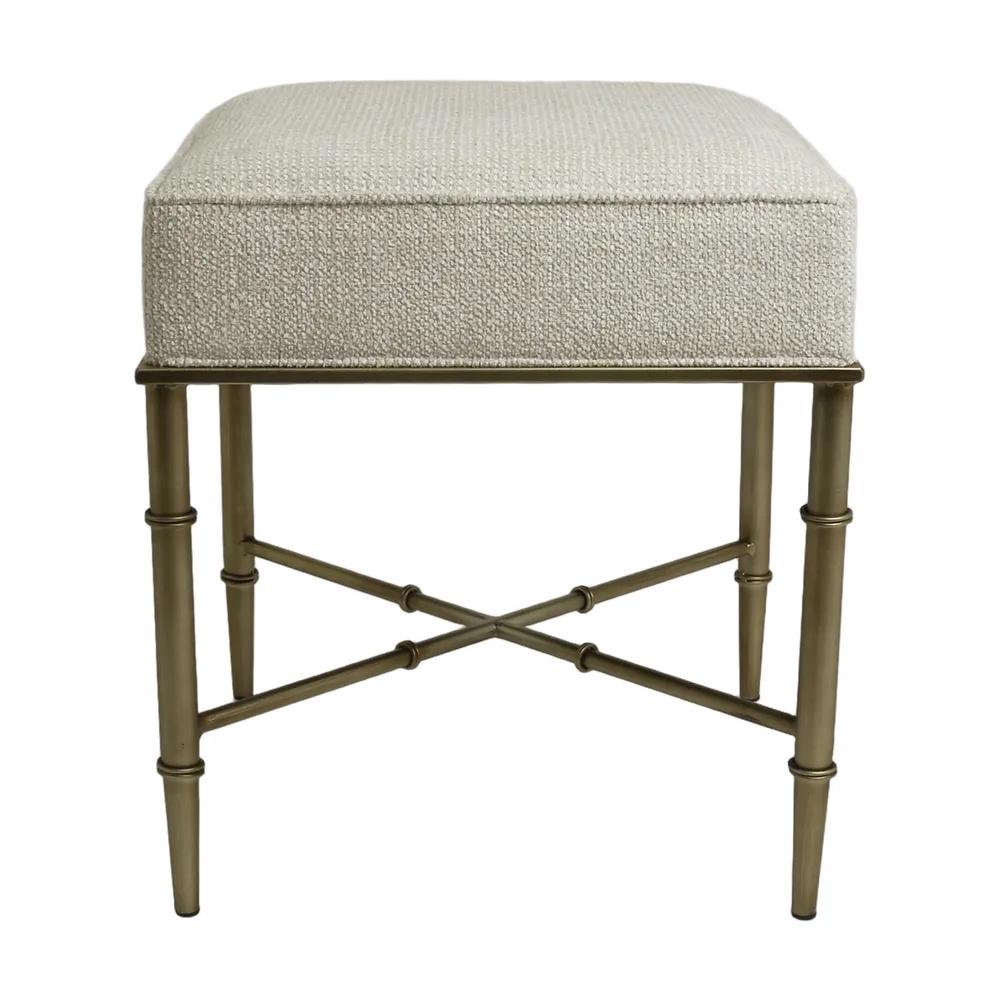 Cafe Lighting & Living Hacienda Antique Gold Iron Stool (Speckle Ecru) by Cafe Lighting & Living - ISBN: 9320294141717