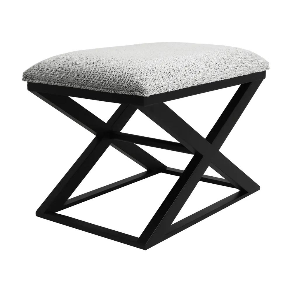 Cafe Lighting & Living Spencer Black Timber Stool (Salt & Pepper) by Cafe Lighting & Living - ISBN: 9320294141816