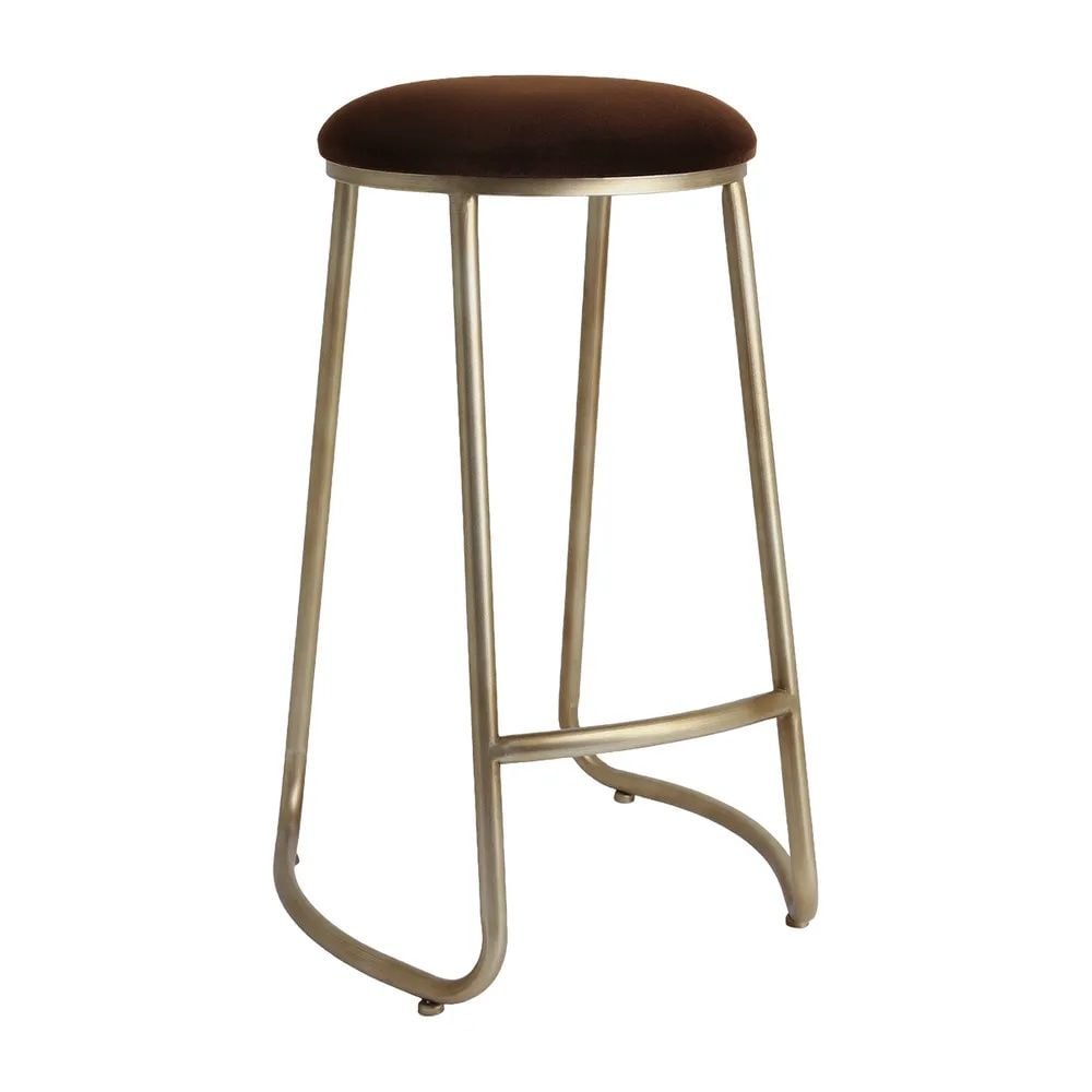 Cafe Lighting & Living Annie Bar Stool (Dark Chocolate Velvet) by Cafe Lighting & Living - ISBN: 9320294142004