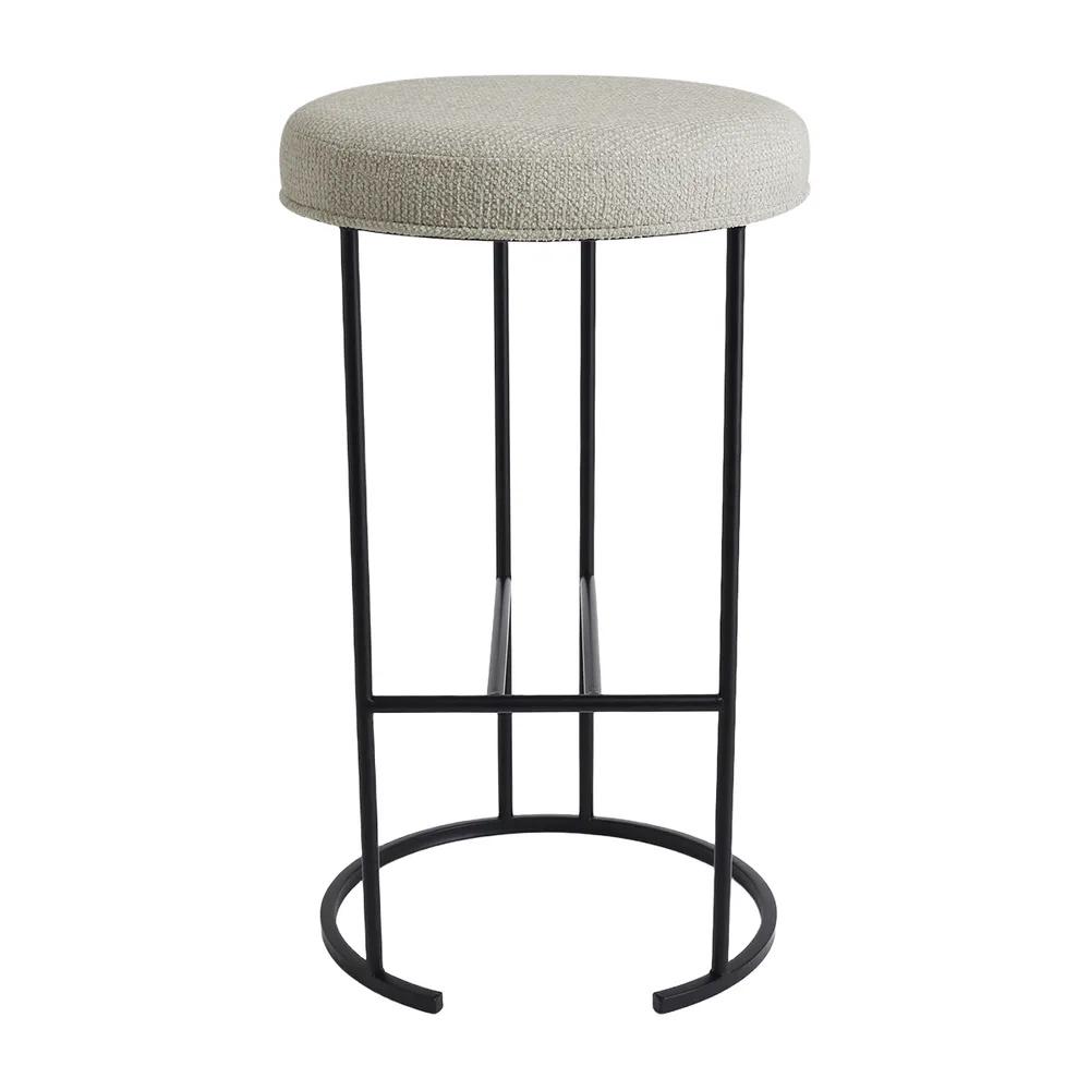 Cafe Lighting & Living Blackley Black Iron Kitchen Stool (Speckle Ecru) by Cafe Lighting & Living - ISBN: 9320294142059