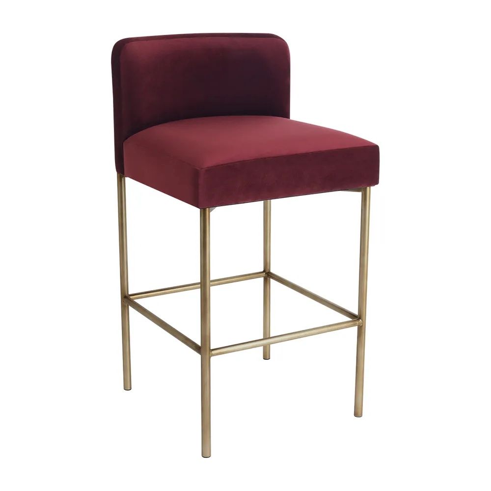 Cafe Lighting & Living Leon Kitchen Stool (Mulberry Velvet) by Cafe Lighting & Living - ISBN: 9320294142158