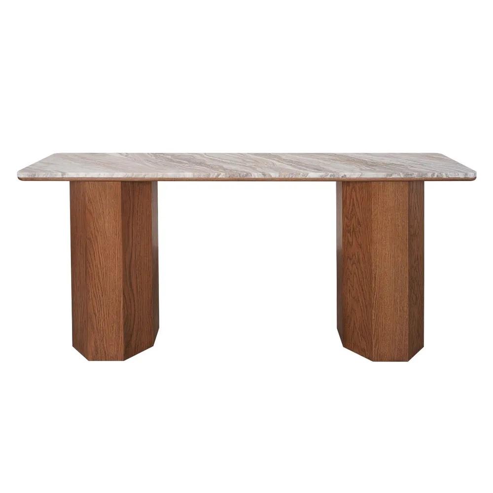 Cafe Lighting & Living Barlow Marble Console Table (Walnut) by Cafe Lighting & Living - ISBN: 9320294142745