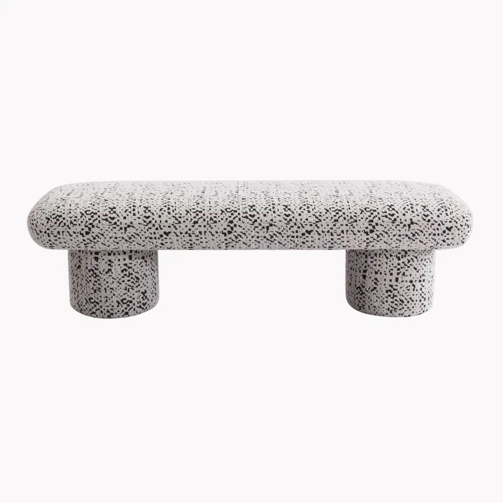 Cafe Lighting & Living Eleanor Bench Ottoman (Charcoal Jacquard) by Cafe Lighting & Living - ISBN: 9320294145845