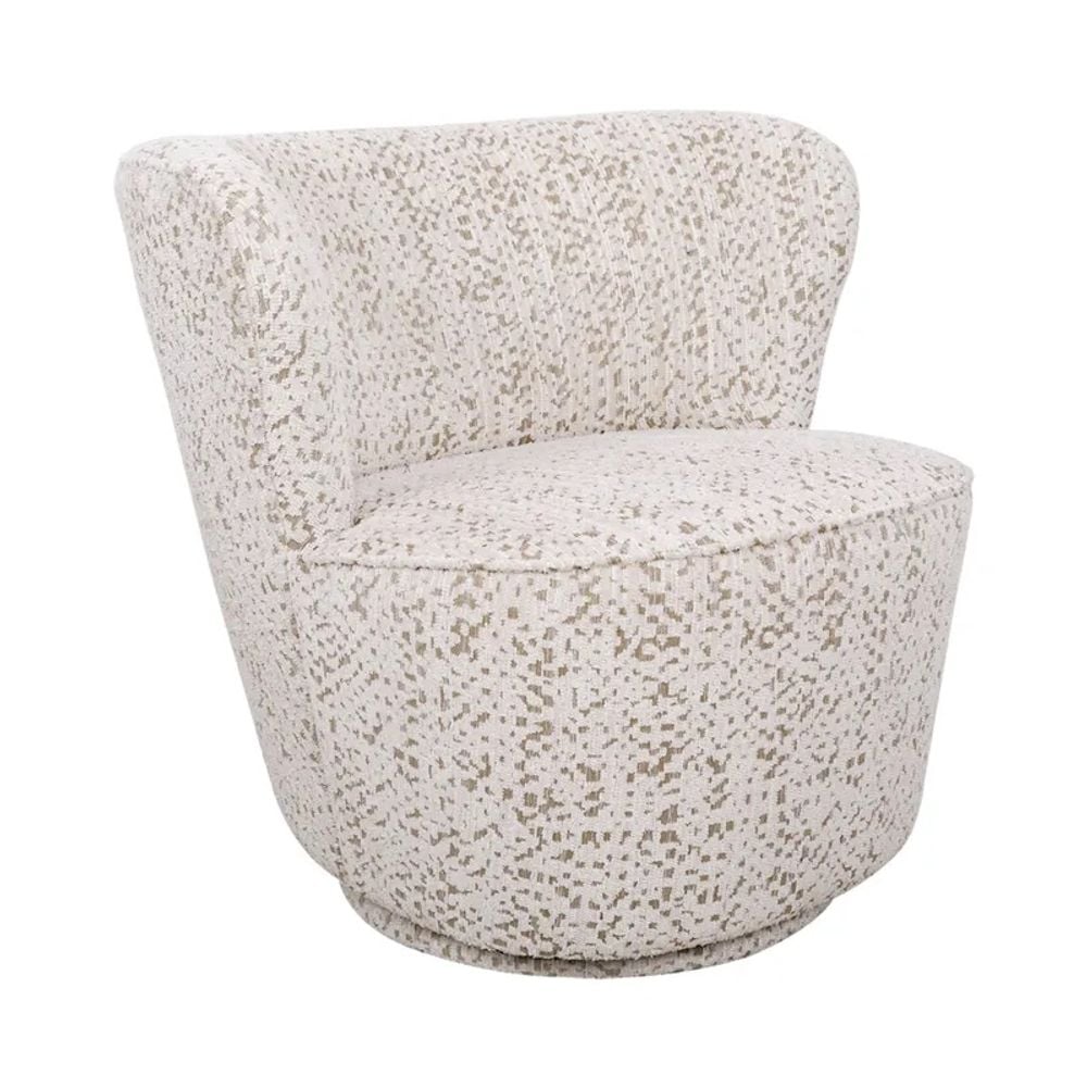 Cafe Lighting & Living Alberta Swivel Chair (Oyster Jacquard) by Cafe Lighting & Living - ISBN: 9320294146132