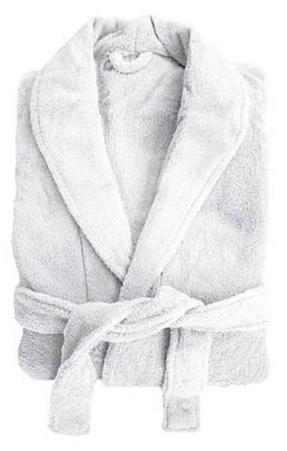 Bambury Microplush Robe (White) - Small/Medium, 9320488009243