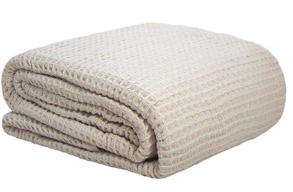 Bambury Waffle Weave Blanket (Latte) Queen/King Size Buy online