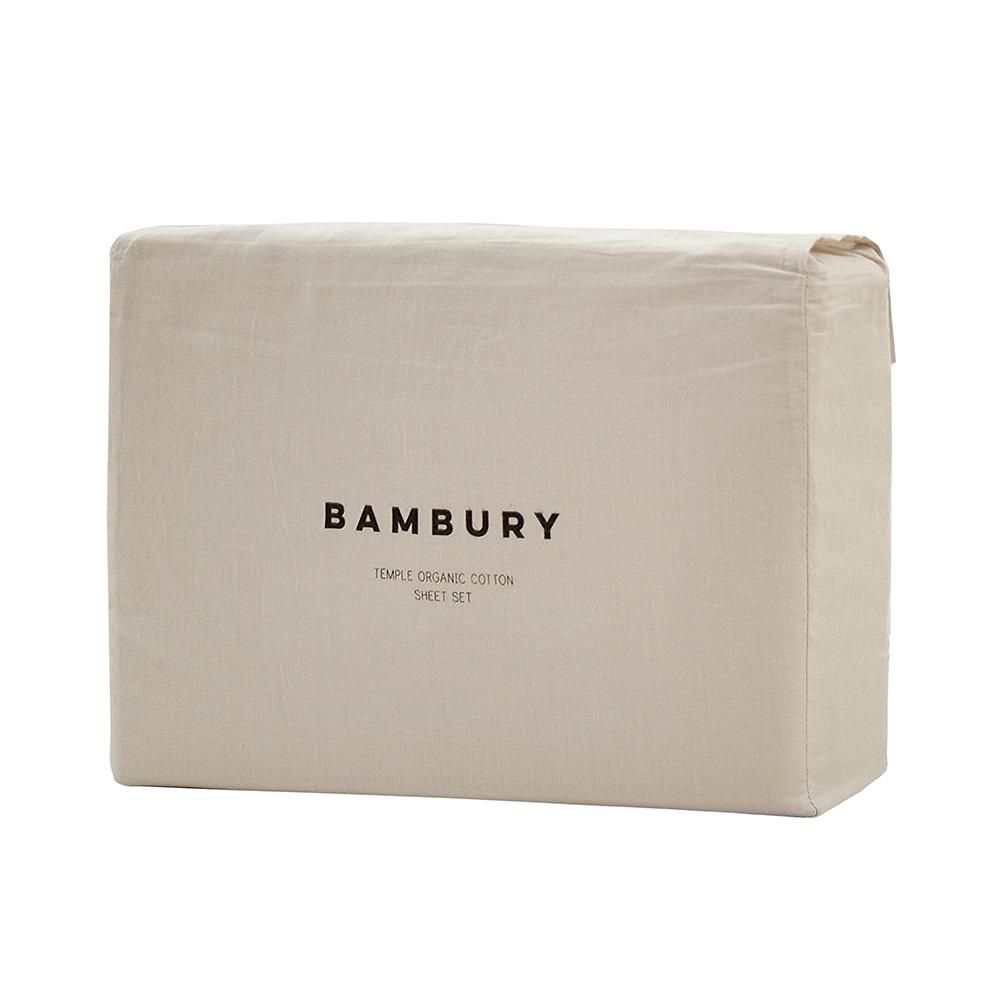 Temple Organic Cotton Sheet Set (Pebble), 9320488127749