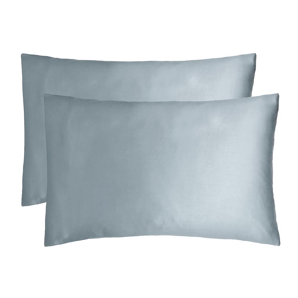 Bamboo Satin Pillowcases, 2 Piece (Slate Blue) - 48x73cm, 9320488136994