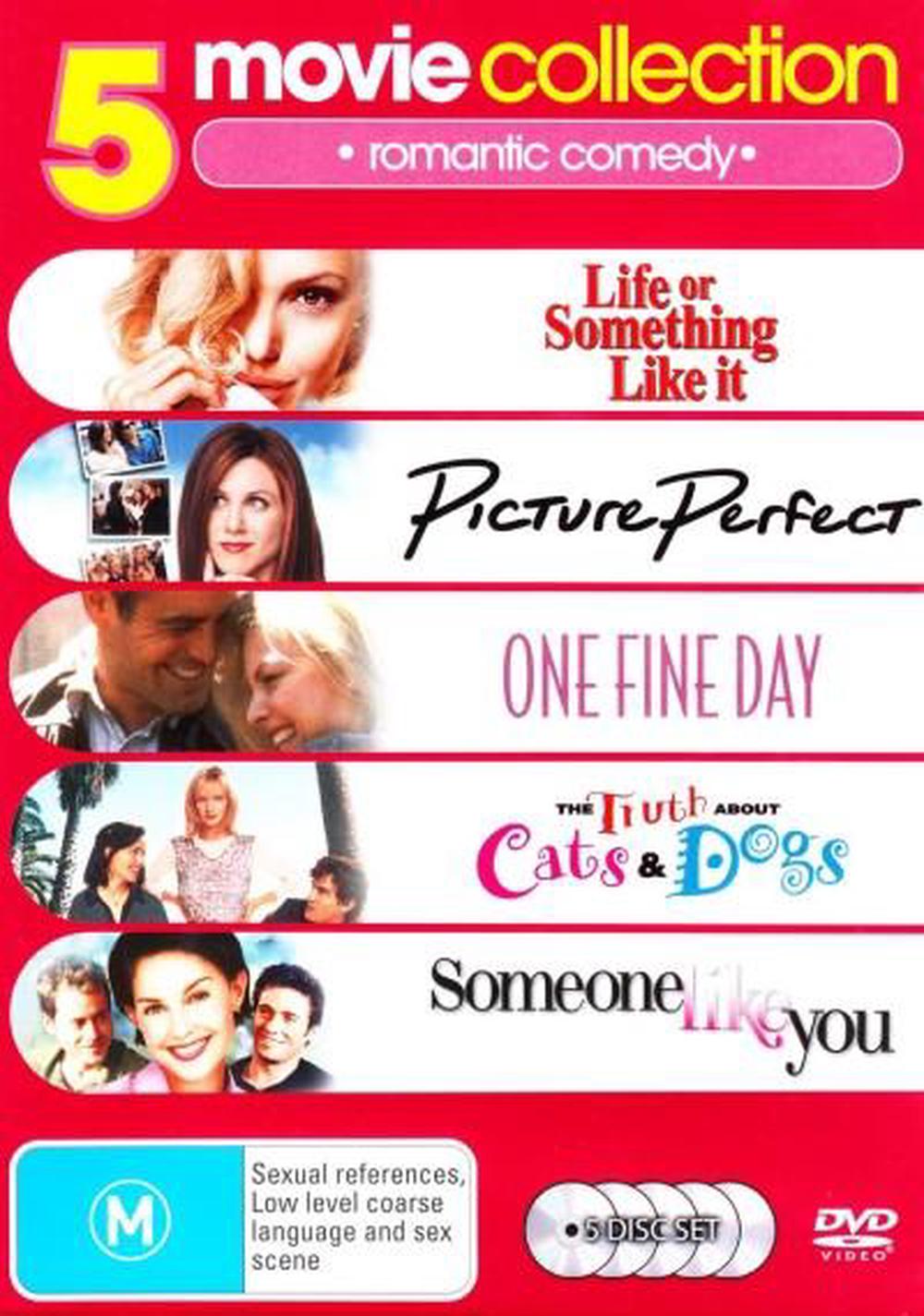 5 Movie Collection Romantic Comedy Life Or Something Like It Picture Perfect One Fine Day The Truth About Cats Dogs Someone Like You Dvd Buy Online At The Nile