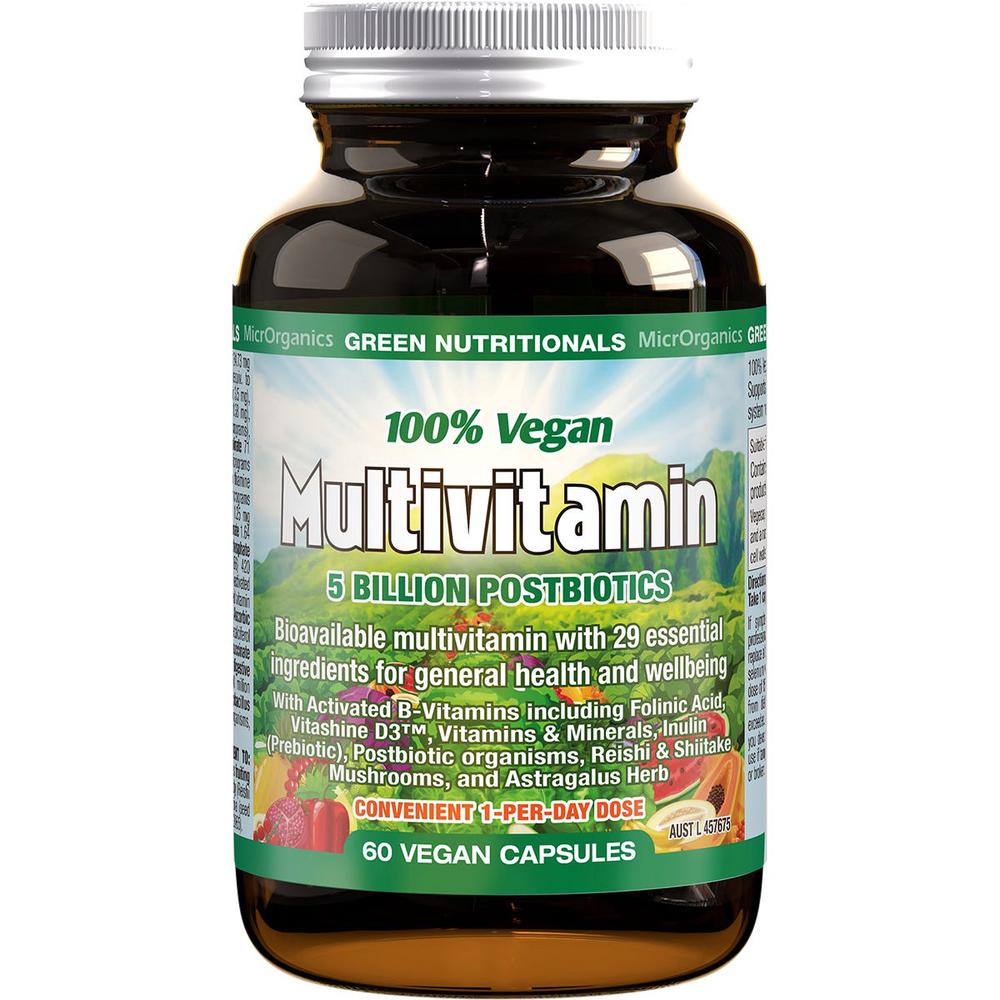 100% Vegan Multivitamin Capsules, 60 Caps, 9321582006428