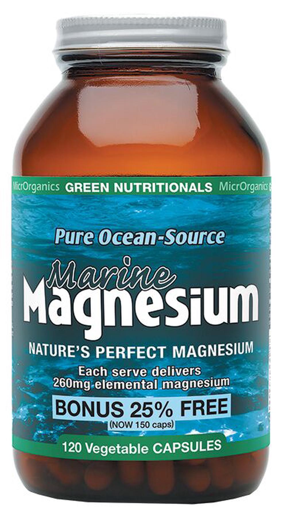 Pure Ocean-Source Marine Magnesium VegeCaps - 260mg, 9322837004084