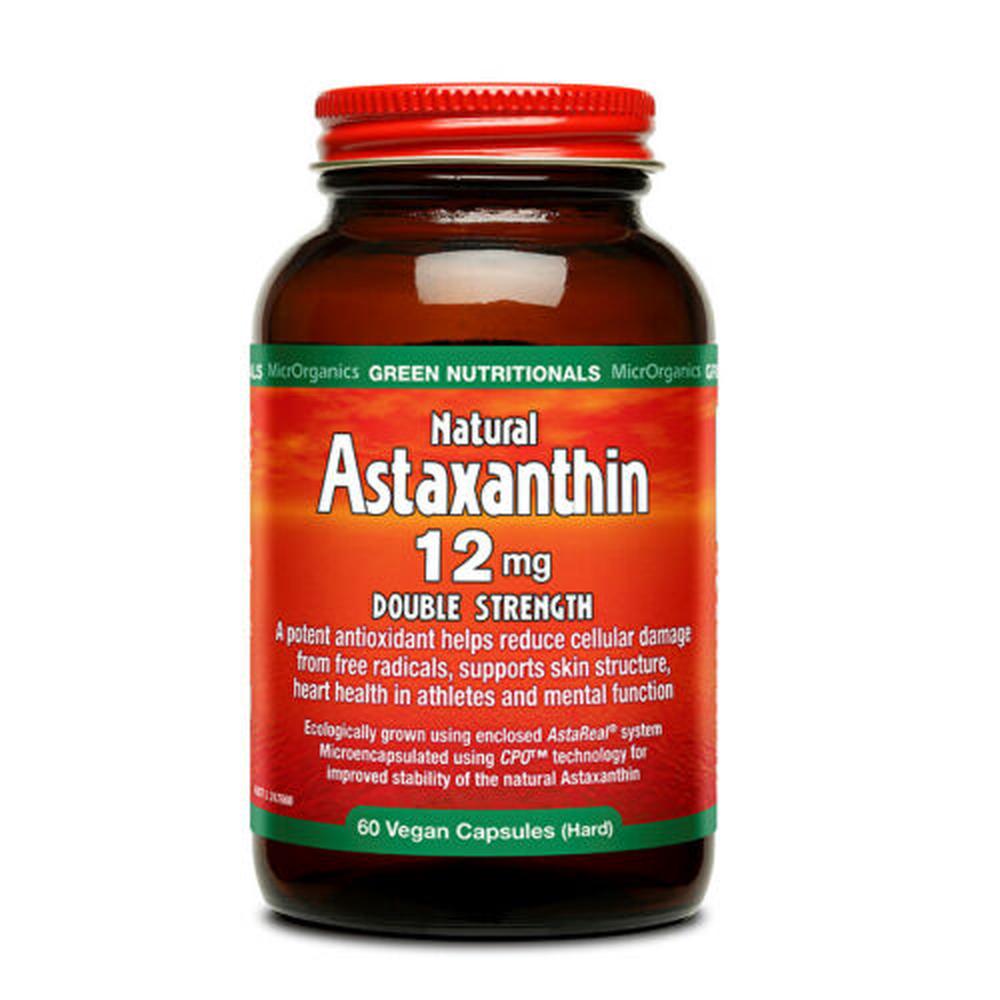 Natural Astaxanthin Double Strength, 60 Vegan Caps - 12mg, 9322837004237