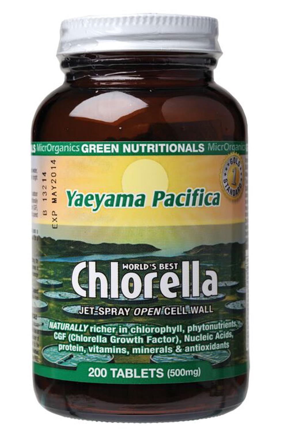 Yaeyama Pacifica Chlorella - 500mg, 9322837006422