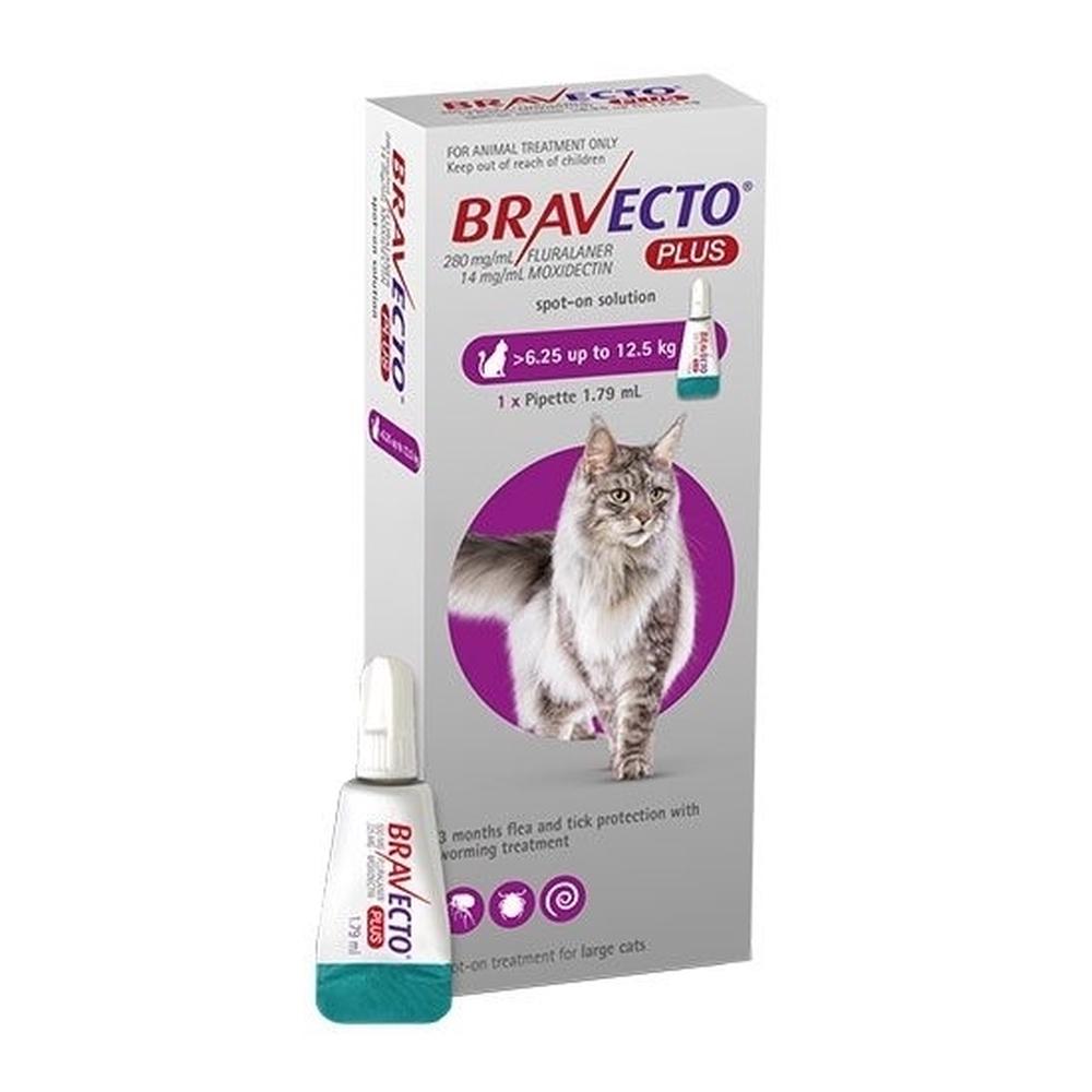 Spot-On Flea, Tick & Worm Protection for Cats 6.25-12.5kg, 9322839023397