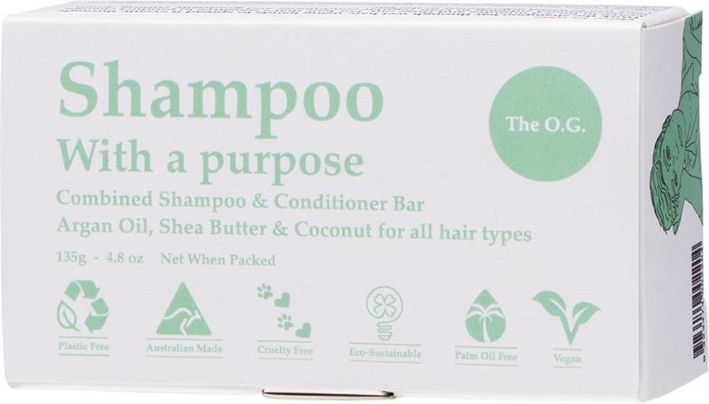 Shampoo & Conditioner Bar (The O.G. - For All Hair Types) - 135g, 9323474002204