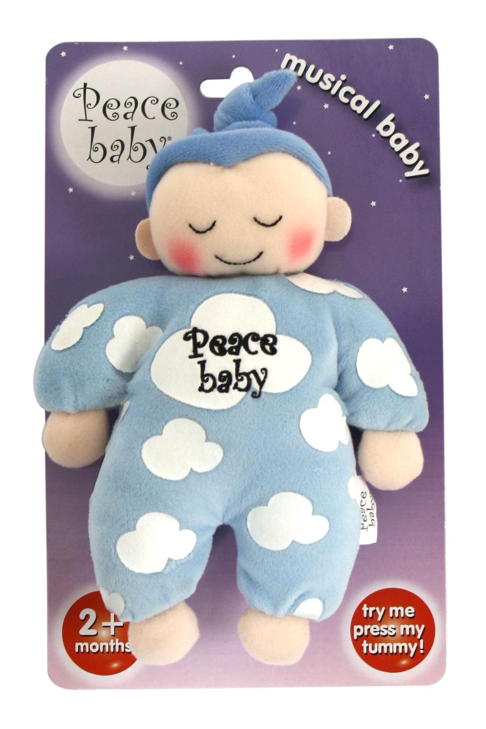 123 Grow Peace Baby Musical Doll (Slumber Blue) Buy online at The Nile