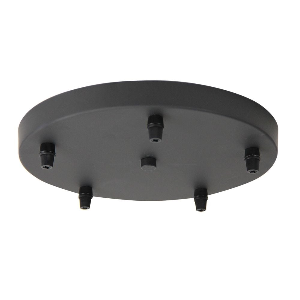 Oriel Lighting Parti Pan 5-Light Mulit-Suspension Canopy (Black) by Oriel Lighting - ISBN: 9324879215749