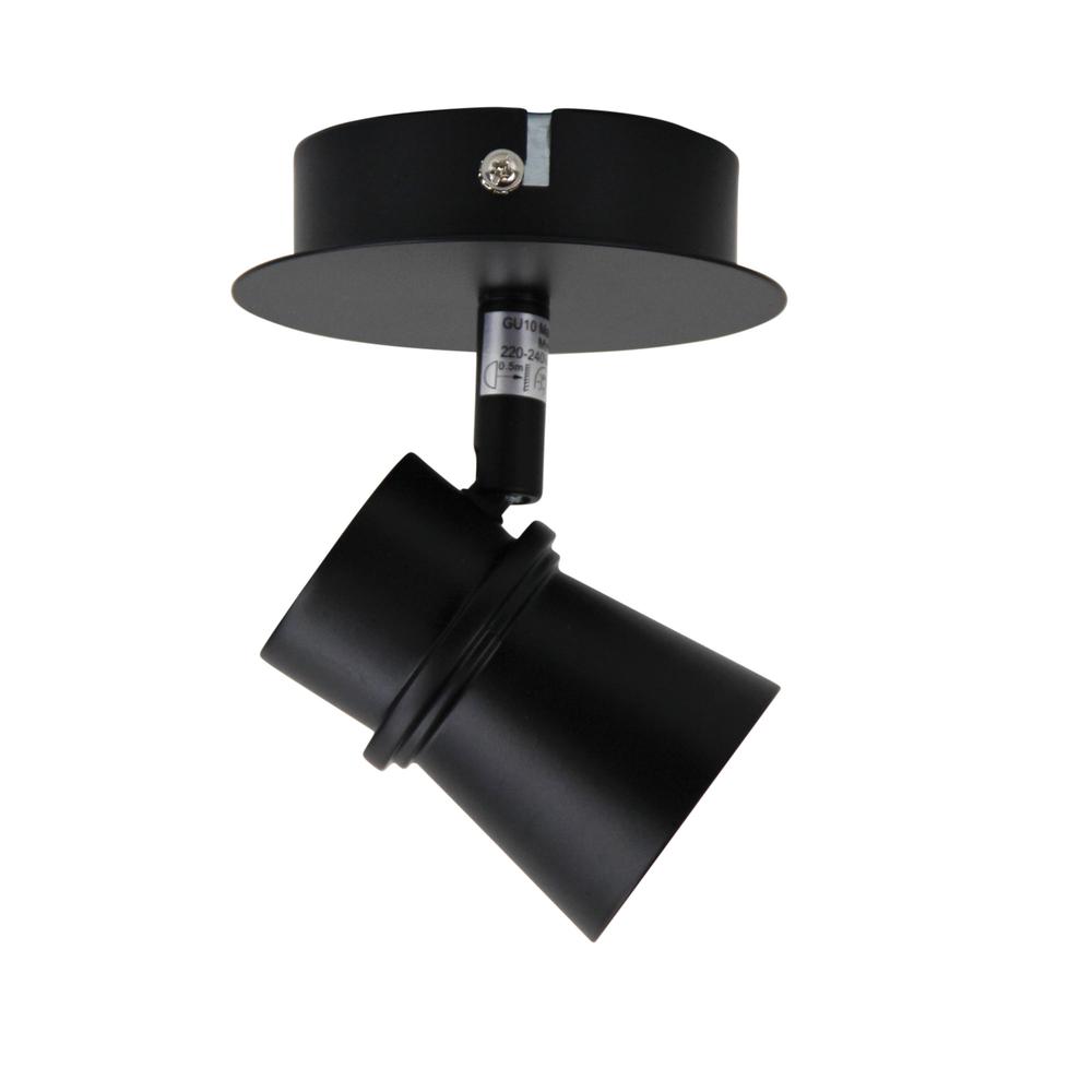 Oriel Lighting Yarra Single Spotlight Black