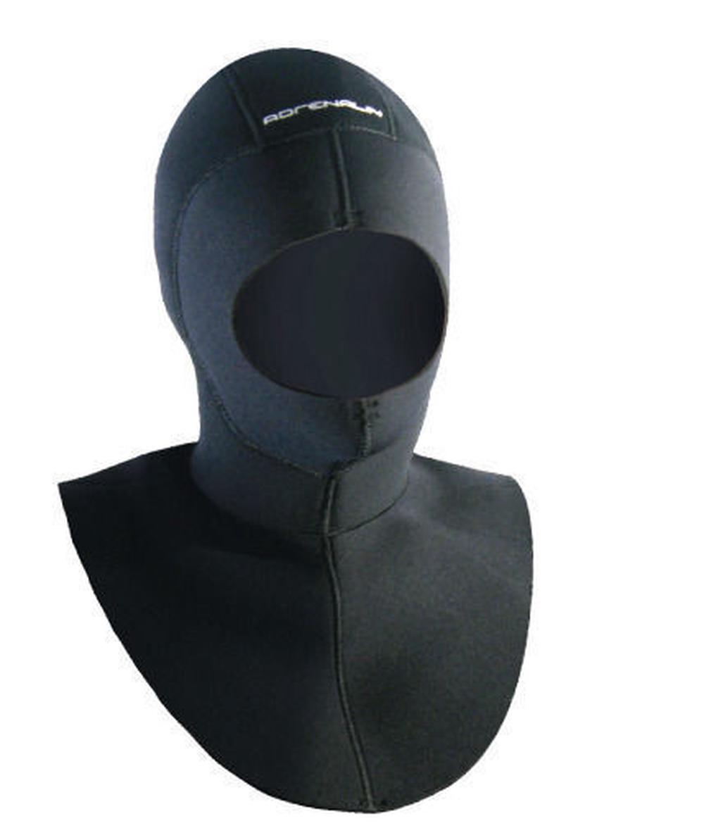 Adrenalin Diving Hood With Full Face Seal (Black) - Large, 9325132011900