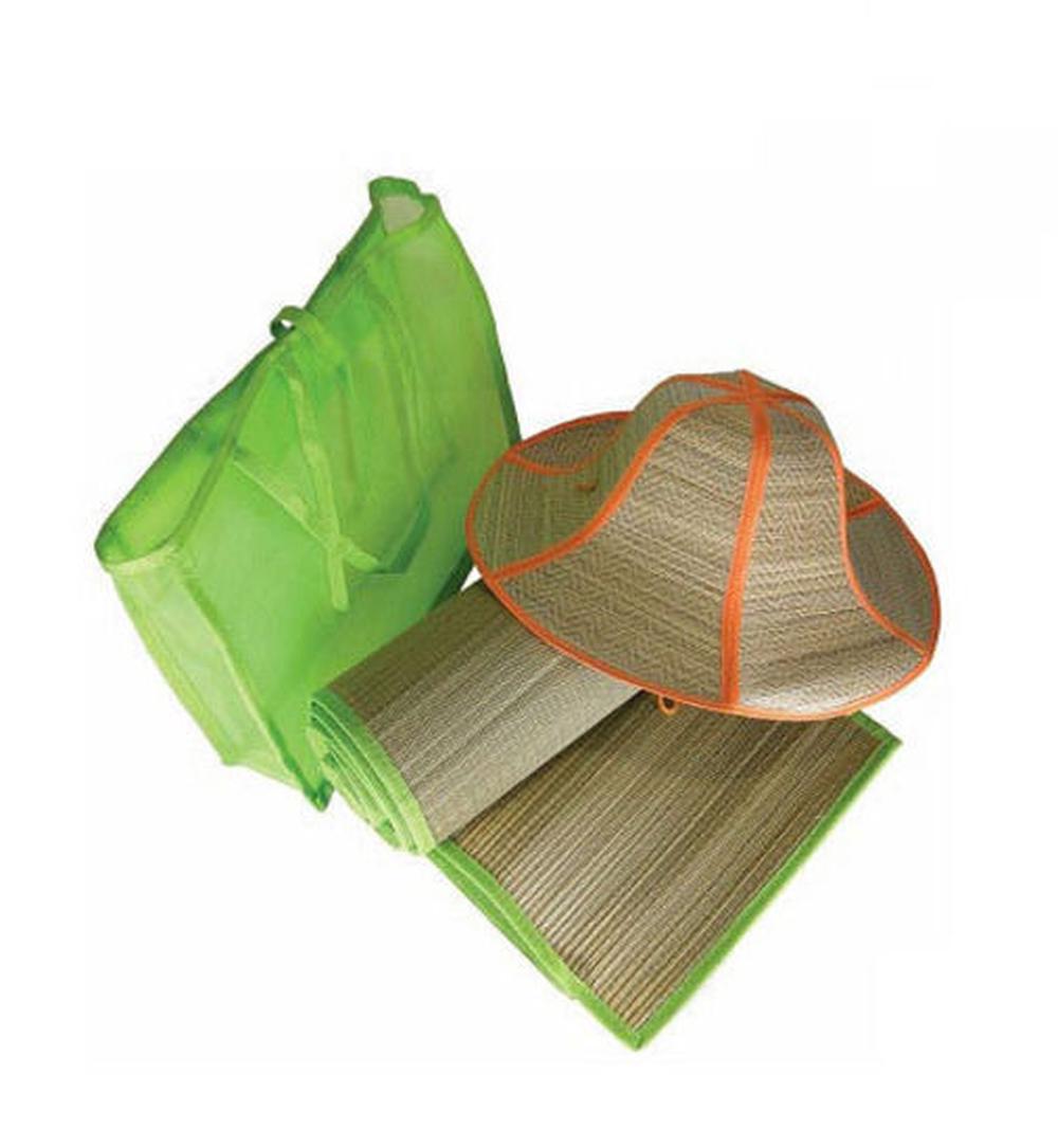Palm Beach Beach Mat & Hat In Mesh Bag, 9325132040627