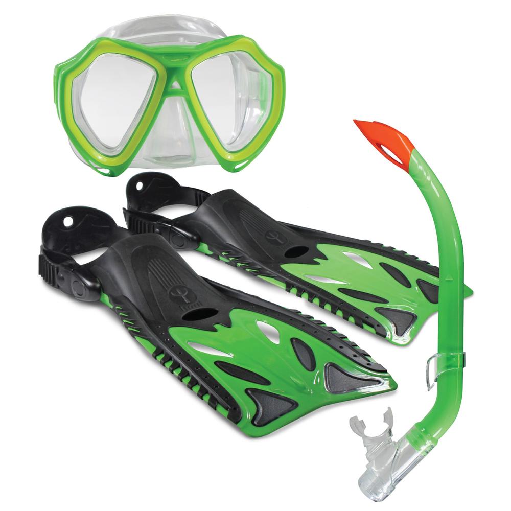 Nipper Complete Snorkelling Set Child (Lime), 9325132053382