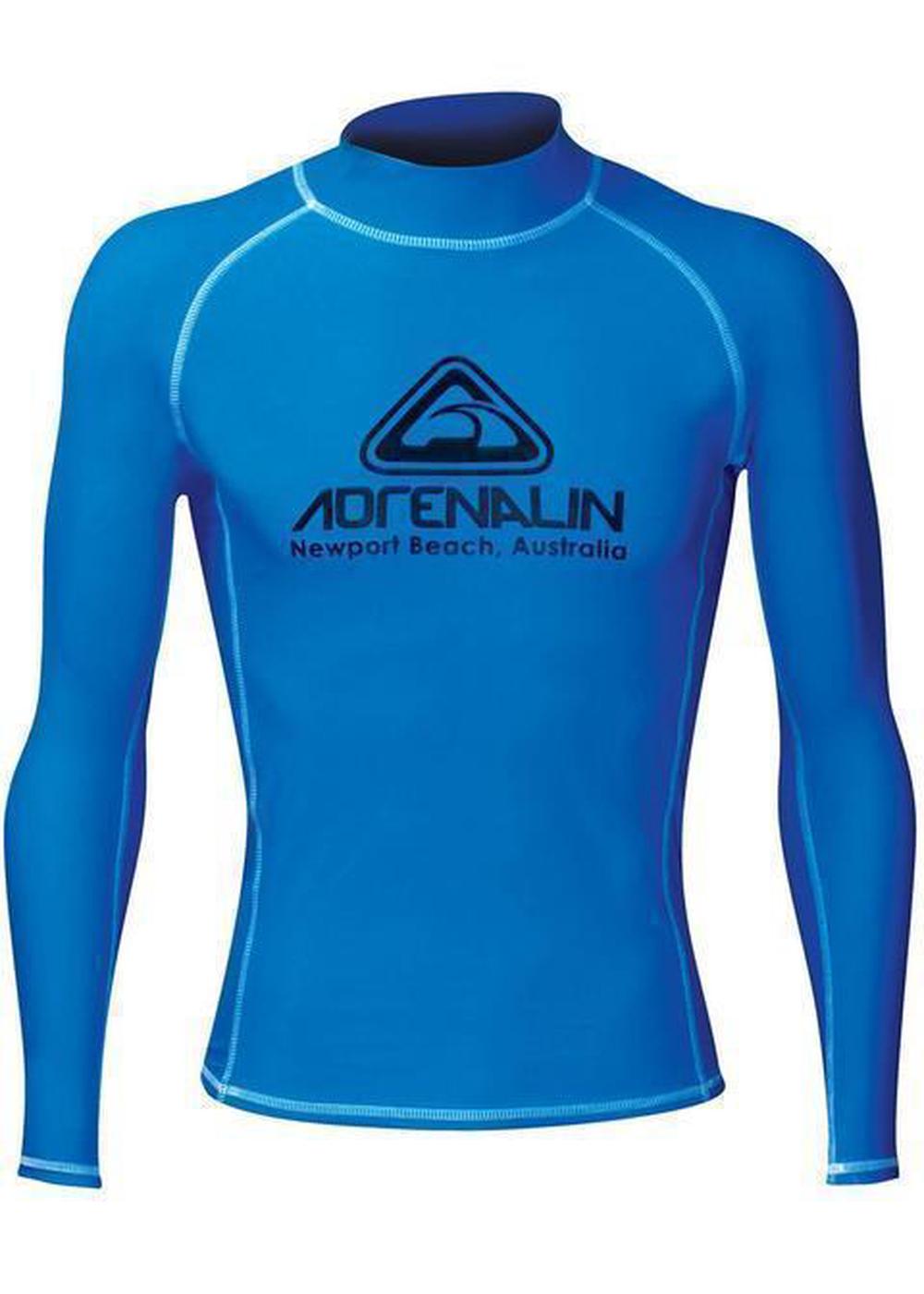 Adrenalin Men's High Visibility Rash Vest (Aqua) - Small, 9325132054846