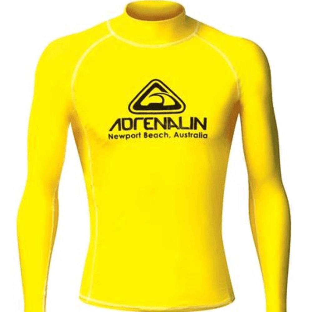 Adrenalin Men's High Visibility Rash Vest (Yellow) - Large, 9325132054907