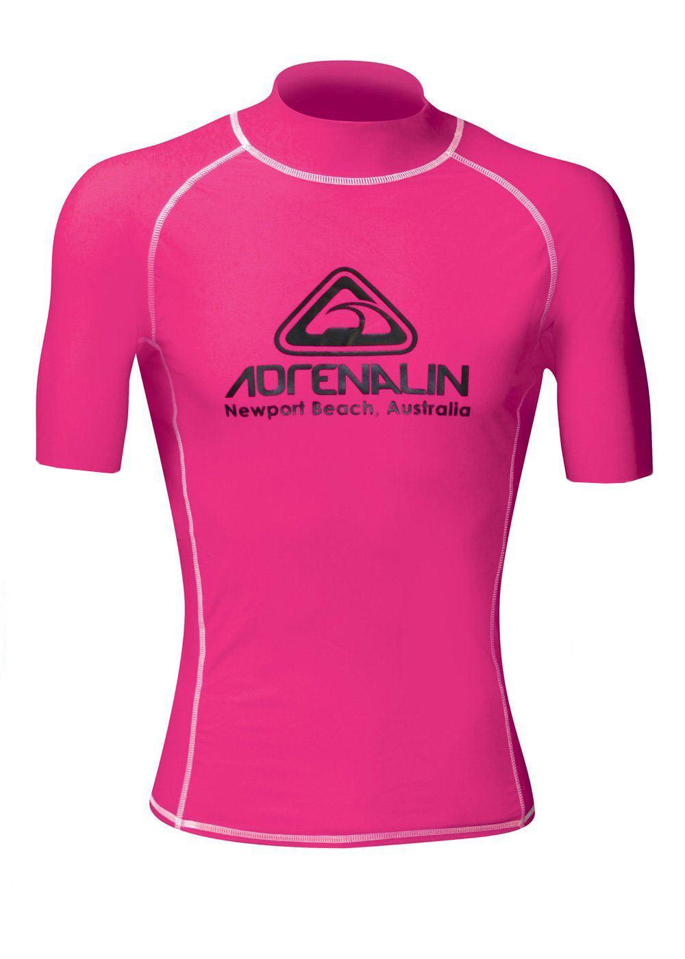 Adrenalin Rashie Vivid Short Sleeve (Hot Pink) - Junior-6, 9325132058806