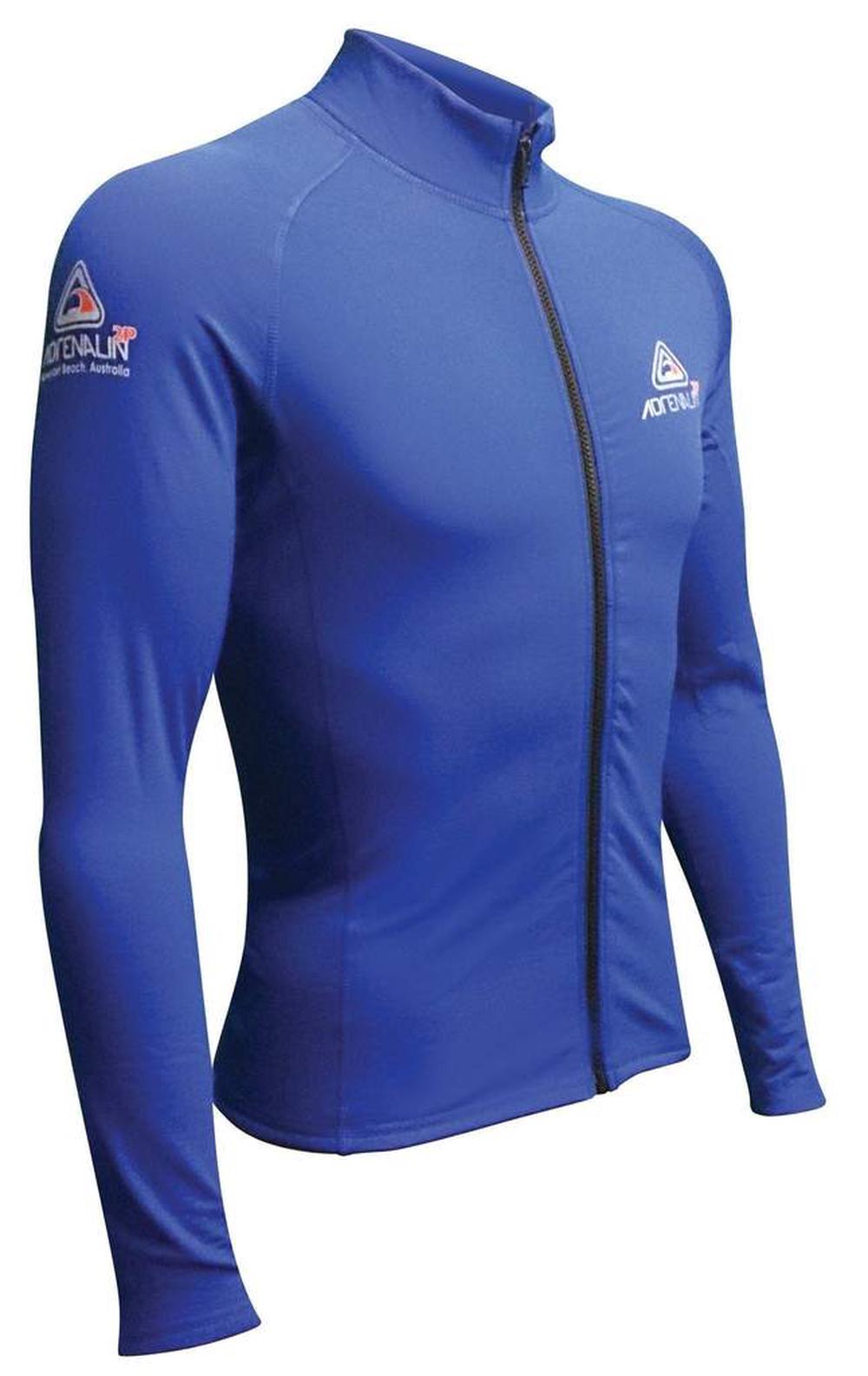 Adrenalin 2P Thermal Ziptop Long Sleeve Rashtop (Blue) - Small, 9325132059957