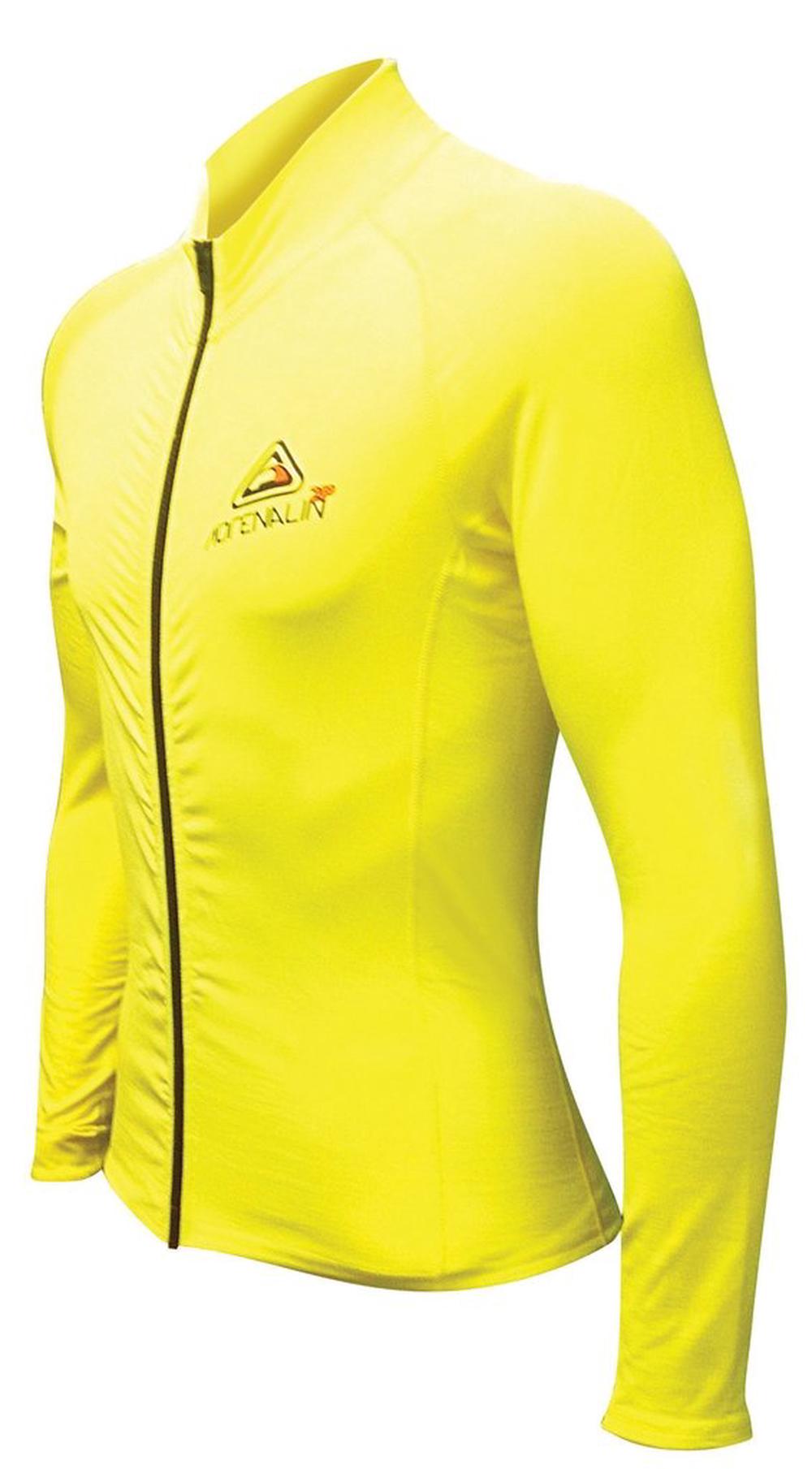 Adrenalin 2P Thermal Ziptop Long Sleeve Rashtop (Yellow) - Medium, 9325132059971