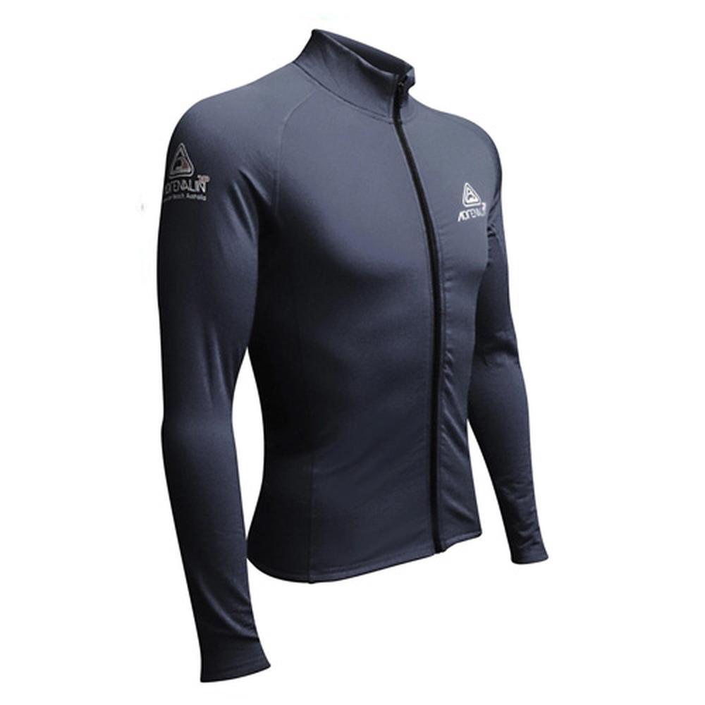 2P Thermal Ziptop Long Sleeve Rashtop (Black), 9325132060021