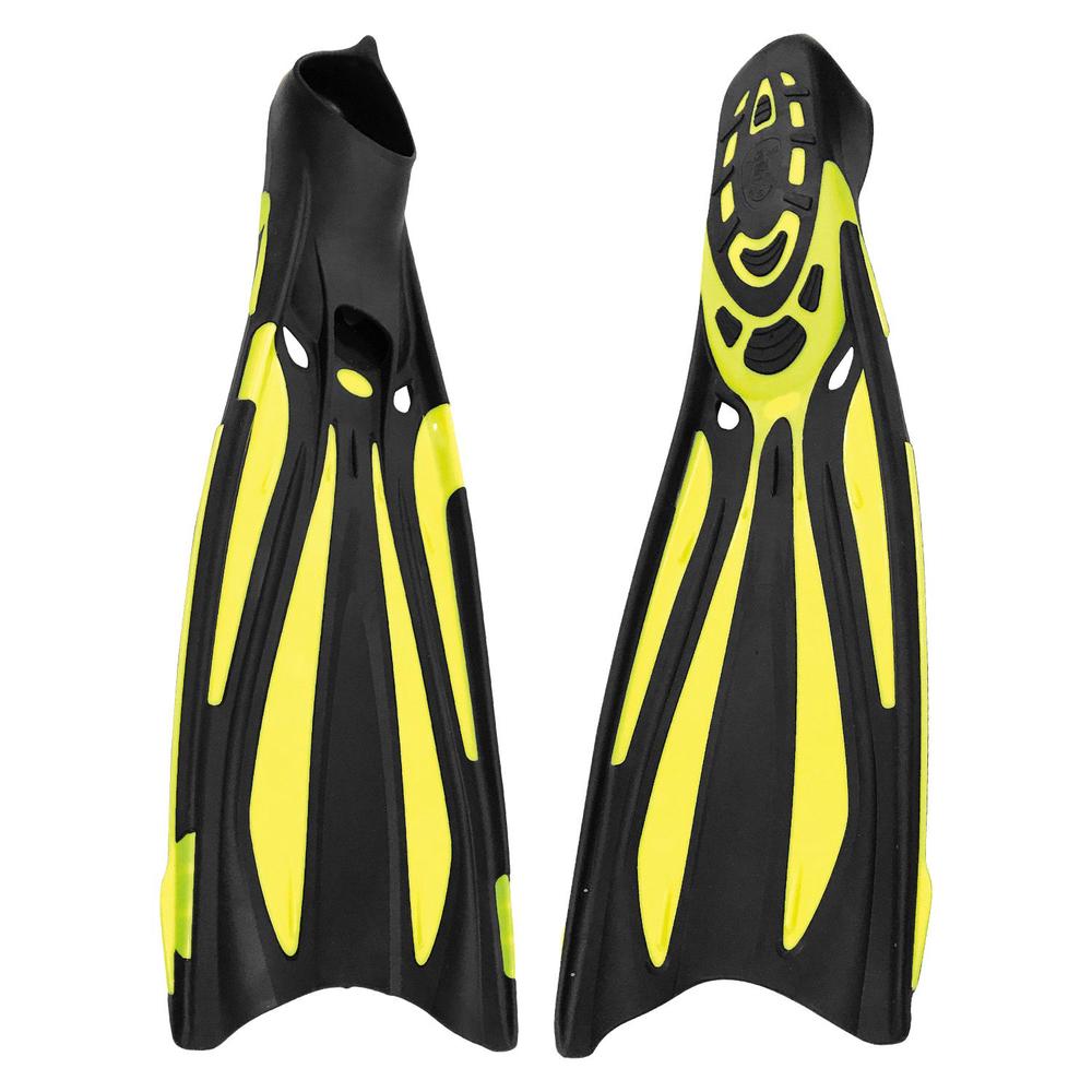 Land & Sea Sports Velocity Fin (Yellow) - Medium, 9325132070006