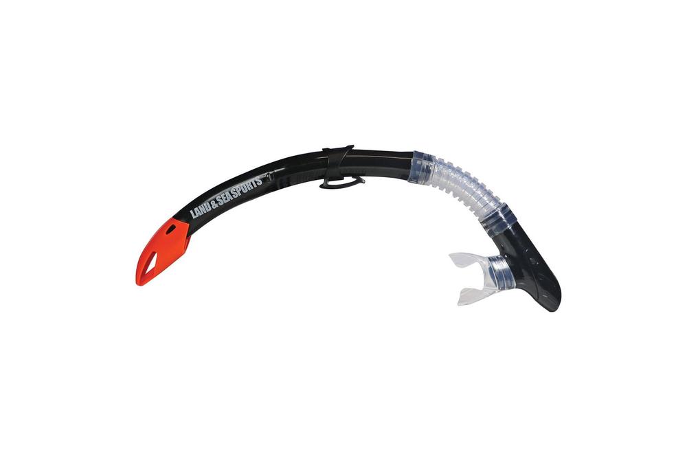 Land & Sea Sports Whitsunday Purge Valve Silicone Snorkel (Black), 9325132072437