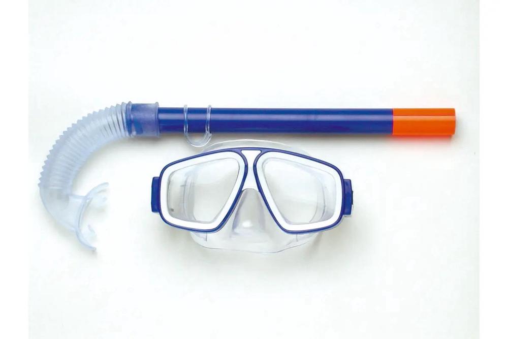 Land & Sea Rockpool Kids Twin Silitex Lens Mask & Snorkel Set (Blue), 9325132072895