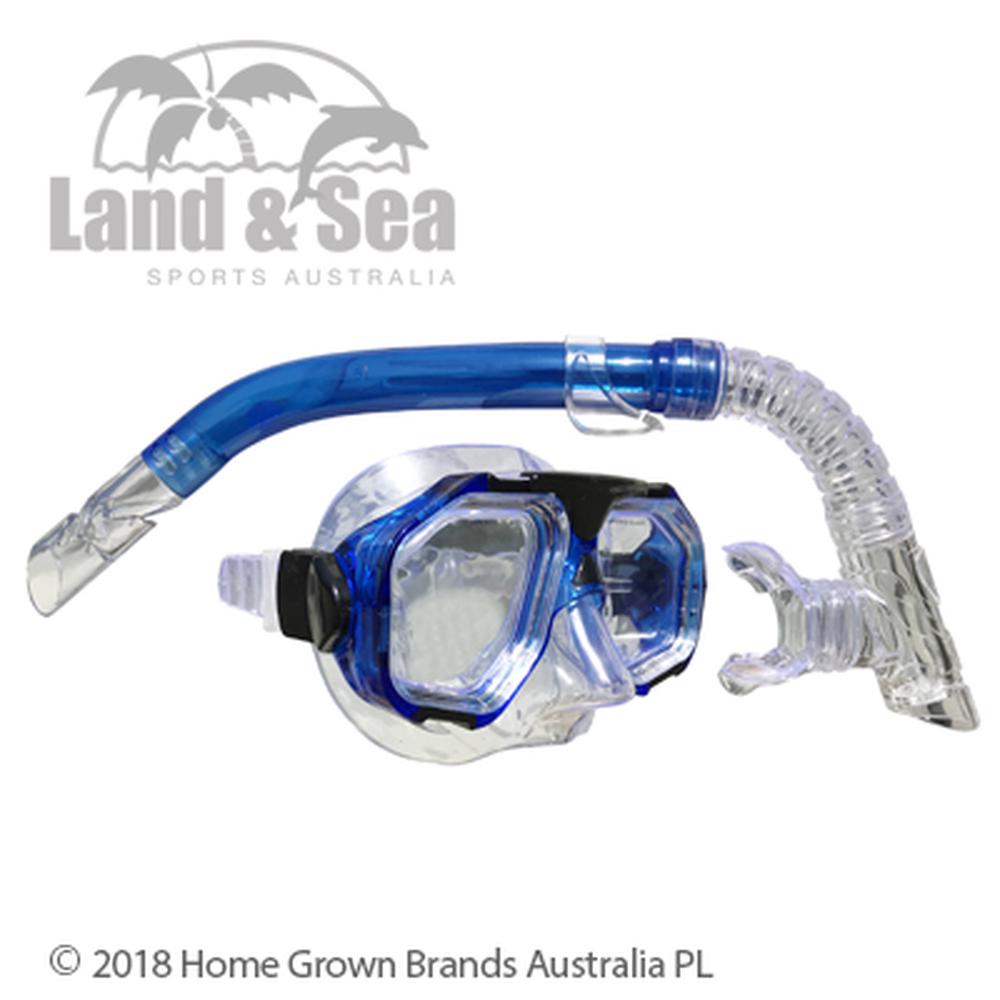 Land & Sea Sports Dunk Island Mask and Snorkel (Blue), 9325132073014