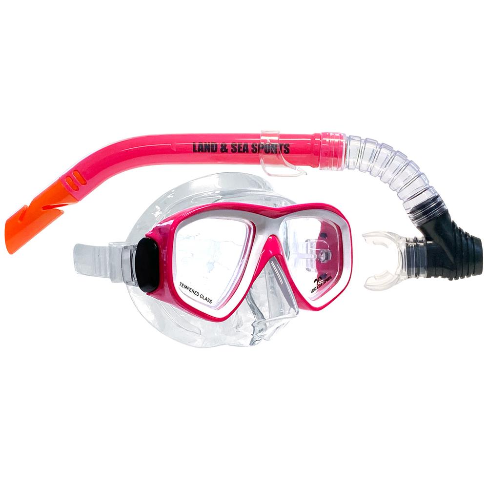 Clearwater Silicone Mask and Snorkel Set (Pink), 9325132073823