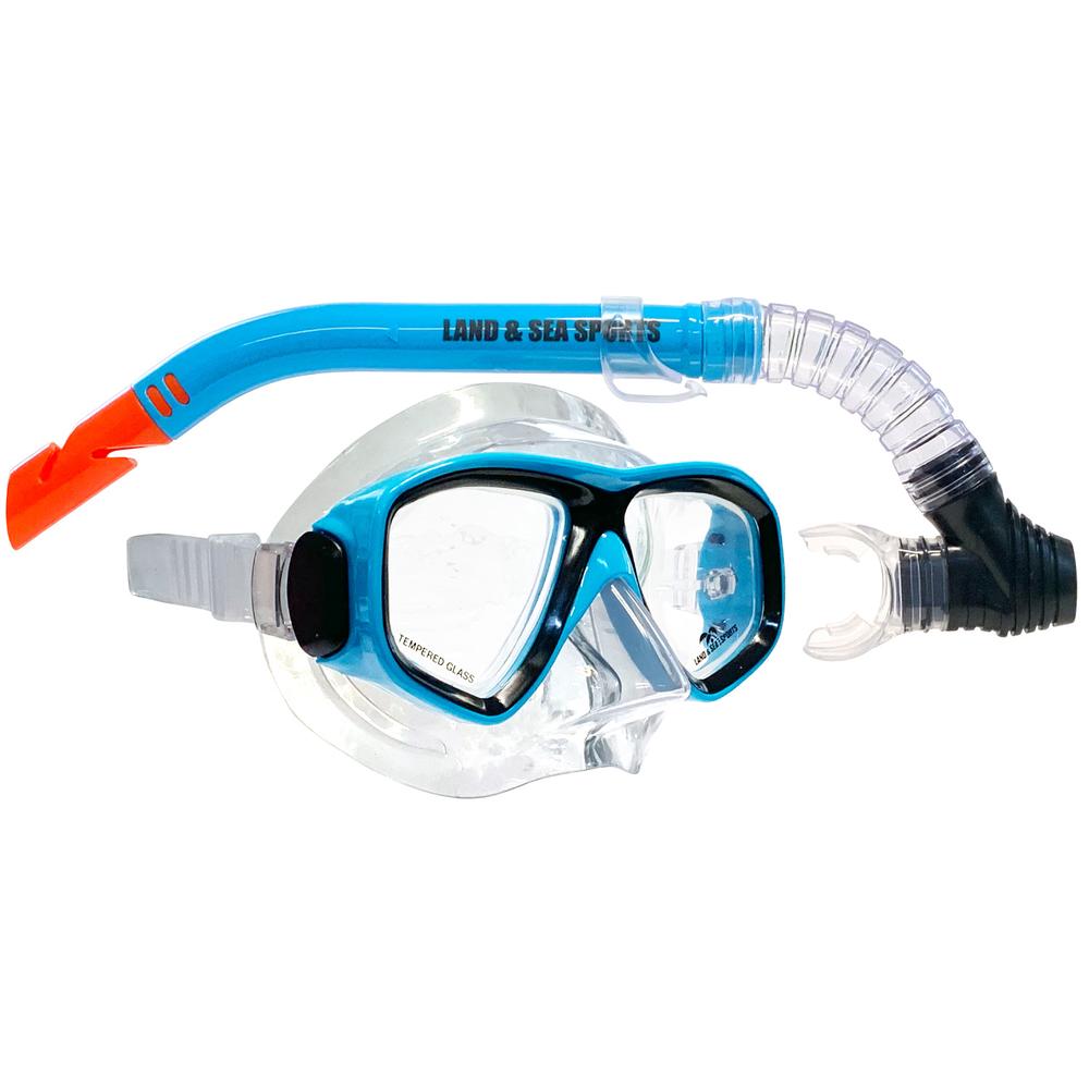 Clearwater Silicone Mask and Snorkel Set (Blue), 9325132073861