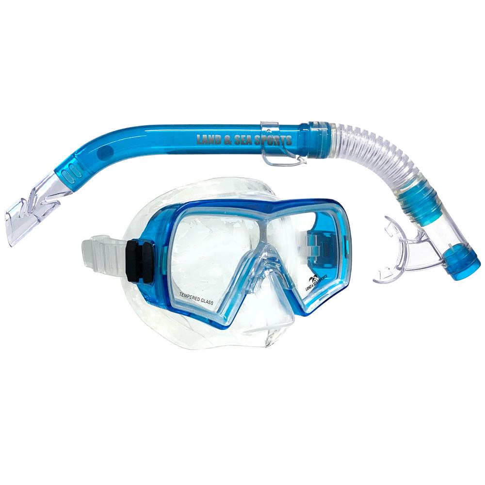 Hayman Silicone Mask & Snorkel Set (Transparent Blue), 9325132074325