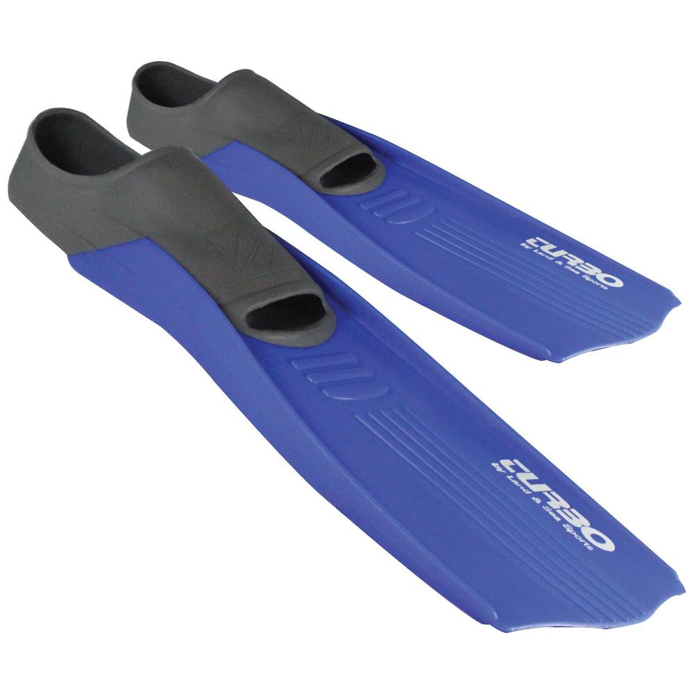 Land & Sea Sports Turbo Thermoblade Fin (Blue) - Small, 9325132077050