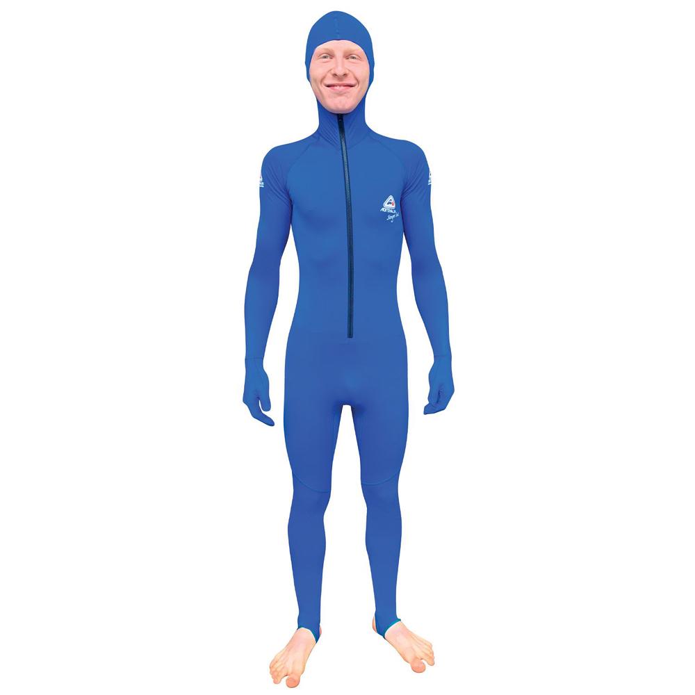 Adult Hooded Lycra Suit (Royal Blue), 9325132079658