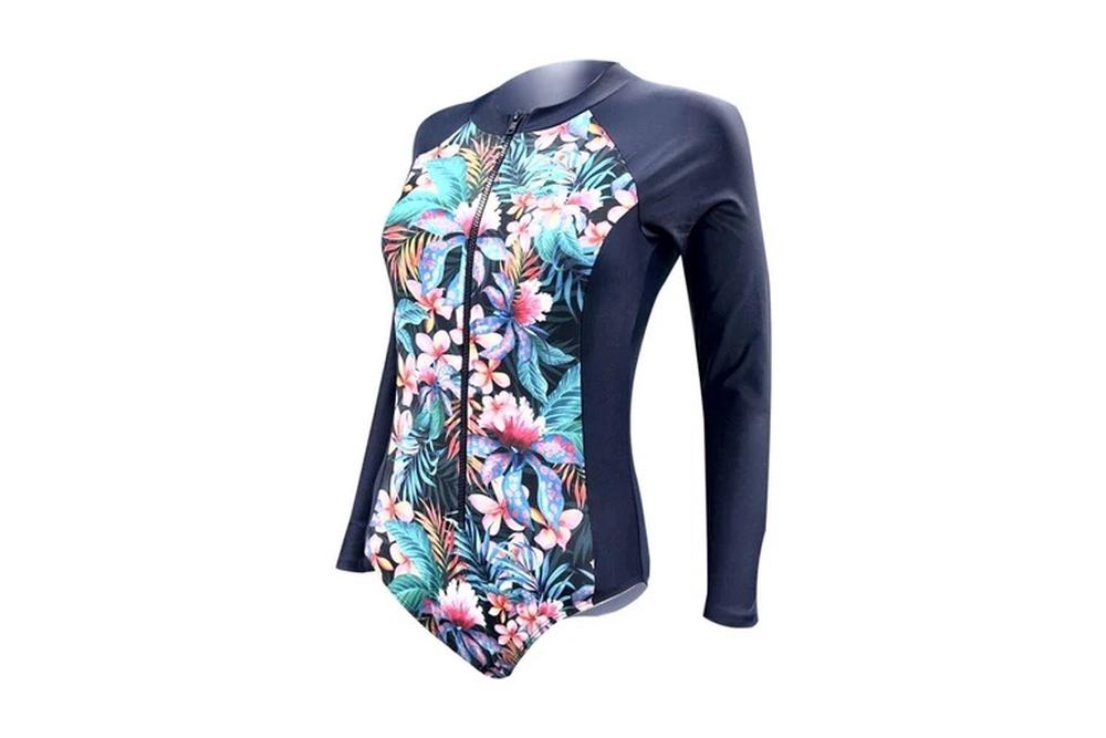 Adrenalin Arabella Long Sleeve Zipper Swimsuit - Size 8, 9325132081620