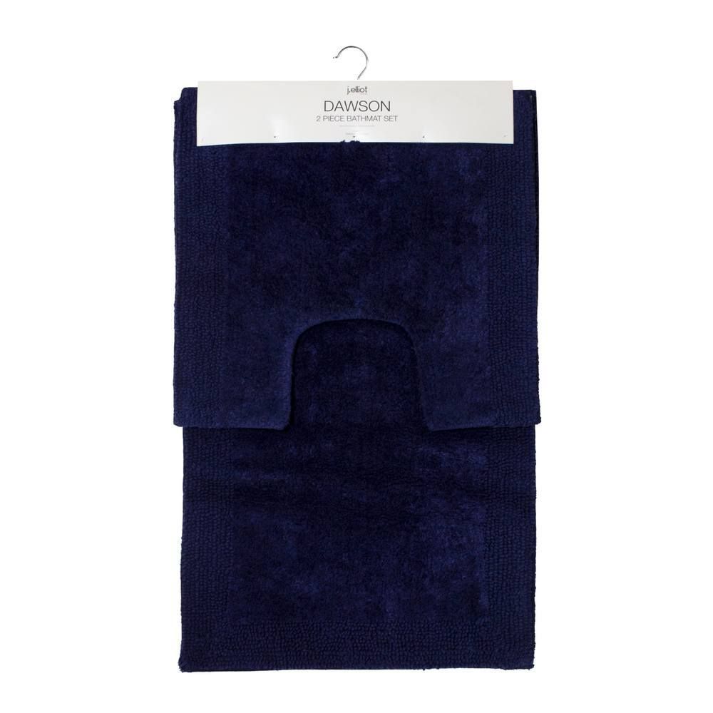 j.elliot Dawson Bathmat, Set of 2 (Navy) - 50x50cm/50x80cm by j.elliot - ISBN: 9326007006892