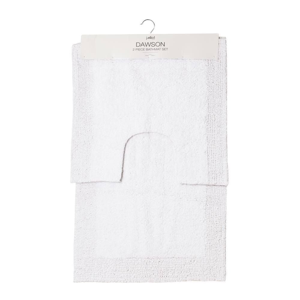 j.elliot Dawson Bathmat, Set of 2 (White) - 50x50cm/50x80cm by j.elliot - ISBN: 9326007006908