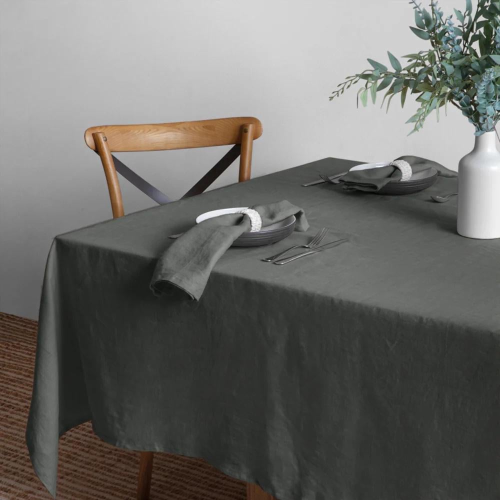 J.Ellliot Linen Collection Tablecloth (Charcoal) - 150x270cm by J.Ellliot - ISBN: 9326007019885