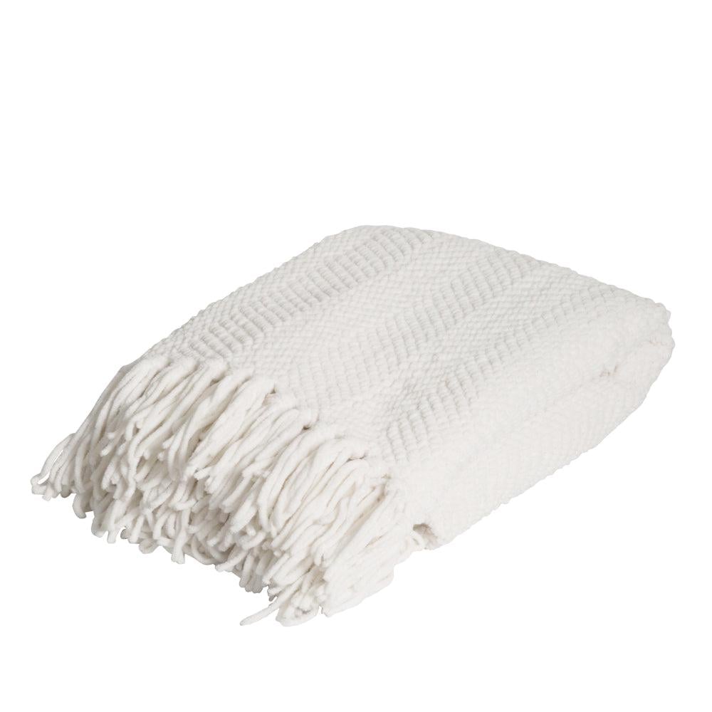 J.Elliot Home Louie Throw (Ivory) - 130x160cm by J.Elliot Home - ISBN: 9326007021666