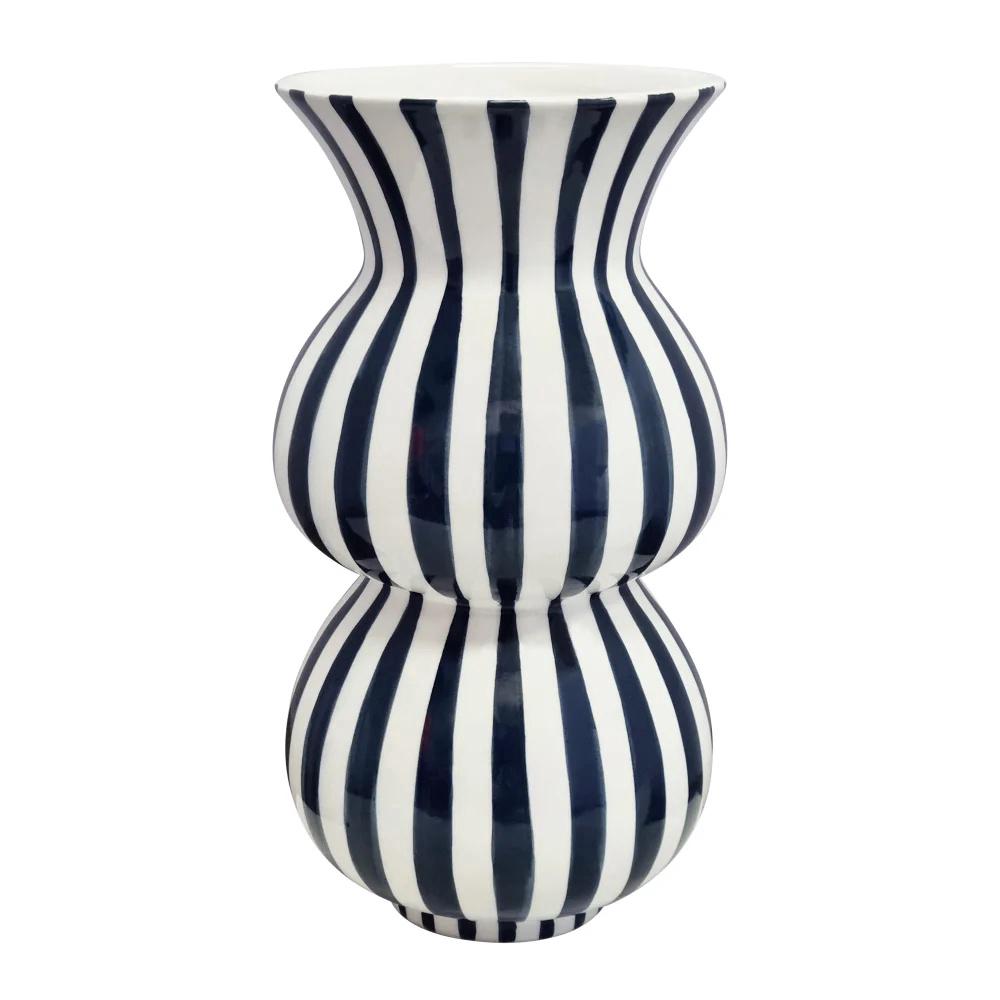 J.Elliot Arthur Stripe Vase (Navy) - 15x15x28cm by J.Elliot - ISBN: 9326007029761