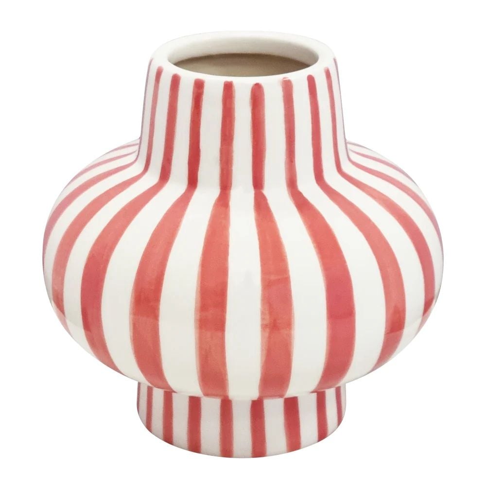 J.Elliot Jaimie Stripe Vase (Bubblegum) - 16.5x16.5x16cm by J.Elliot - ISBN: 9326007029846