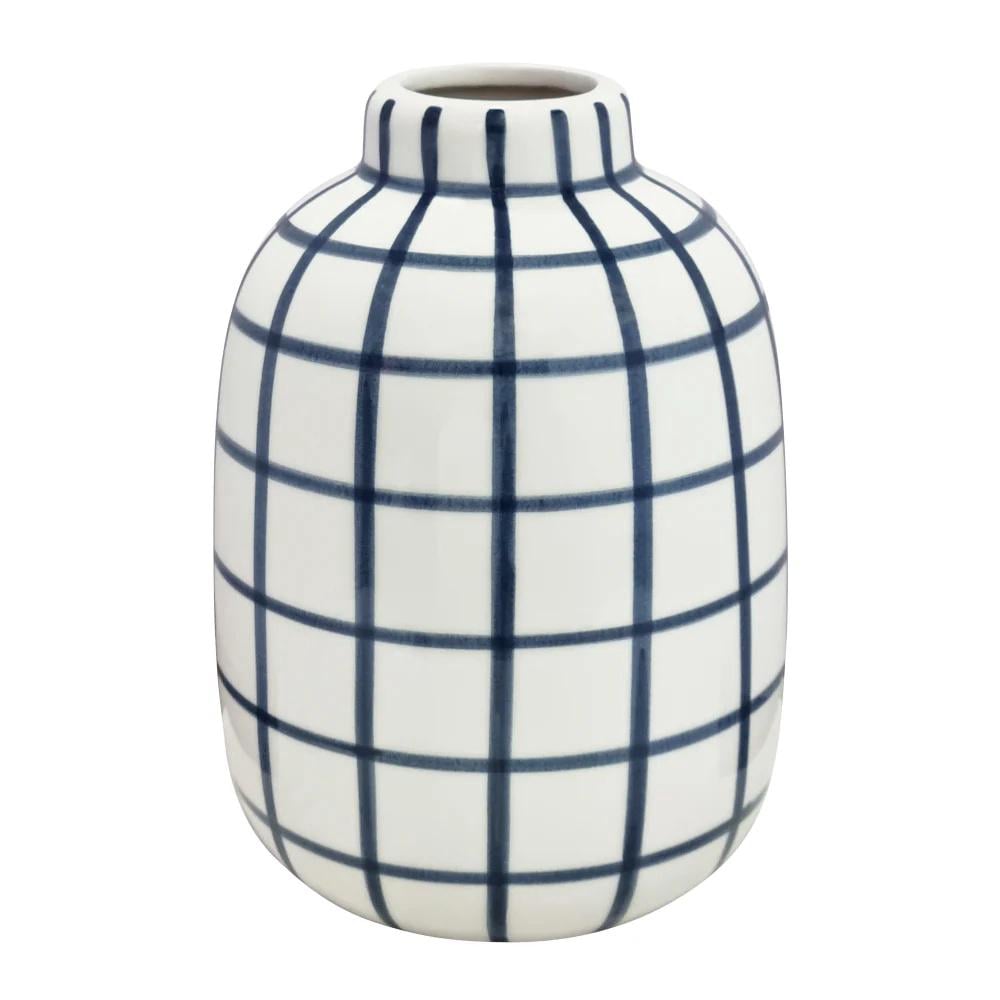 J.Elliot Wallace Check Vase (Navy) - 17x17x23.5cm by J.Elliot - ISBN: 9326007029884